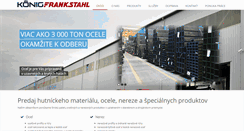 Desktop Screenshot of koenigfrankstahl.sk